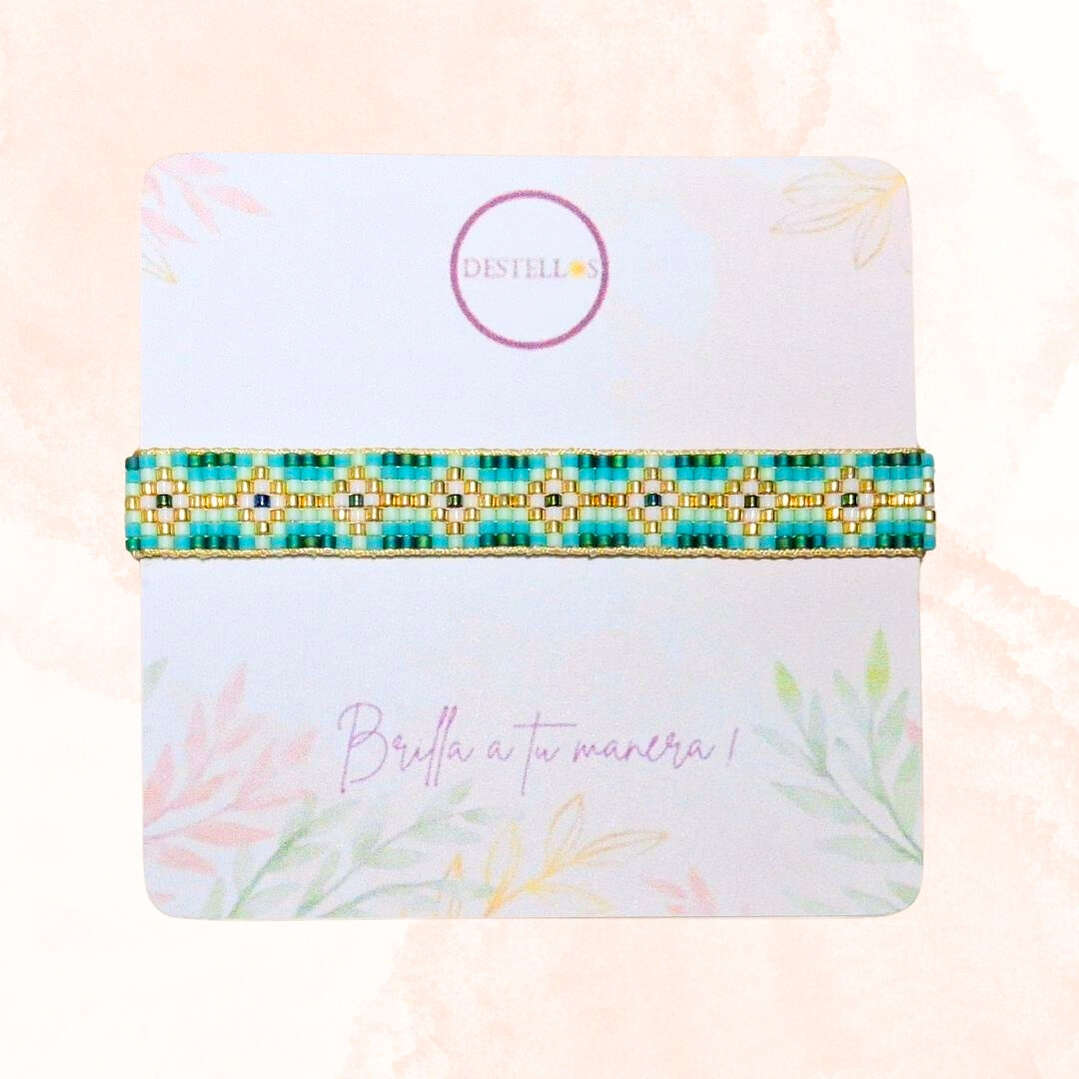 PULSERA VERDE ELEGANCIA 3