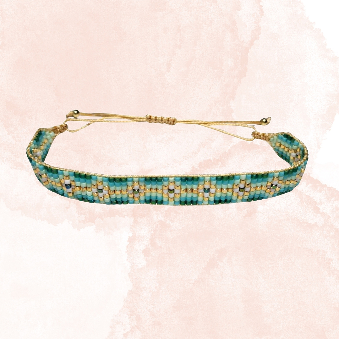 PULSERA VERDE ELEGANCIA 1