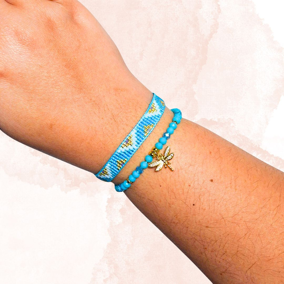 PULSERAS DUO RENACER TURQUESA 2