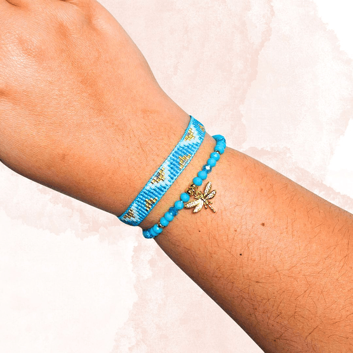 PULSERAS DUO RENACER TURQUESA 2