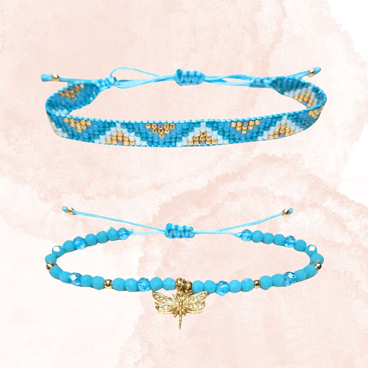 PULSERAS DUO RENACER TURQUESA 1