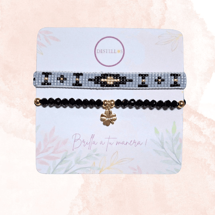 PULSERAS DUO ELEGANCIA Y SUERTE 3