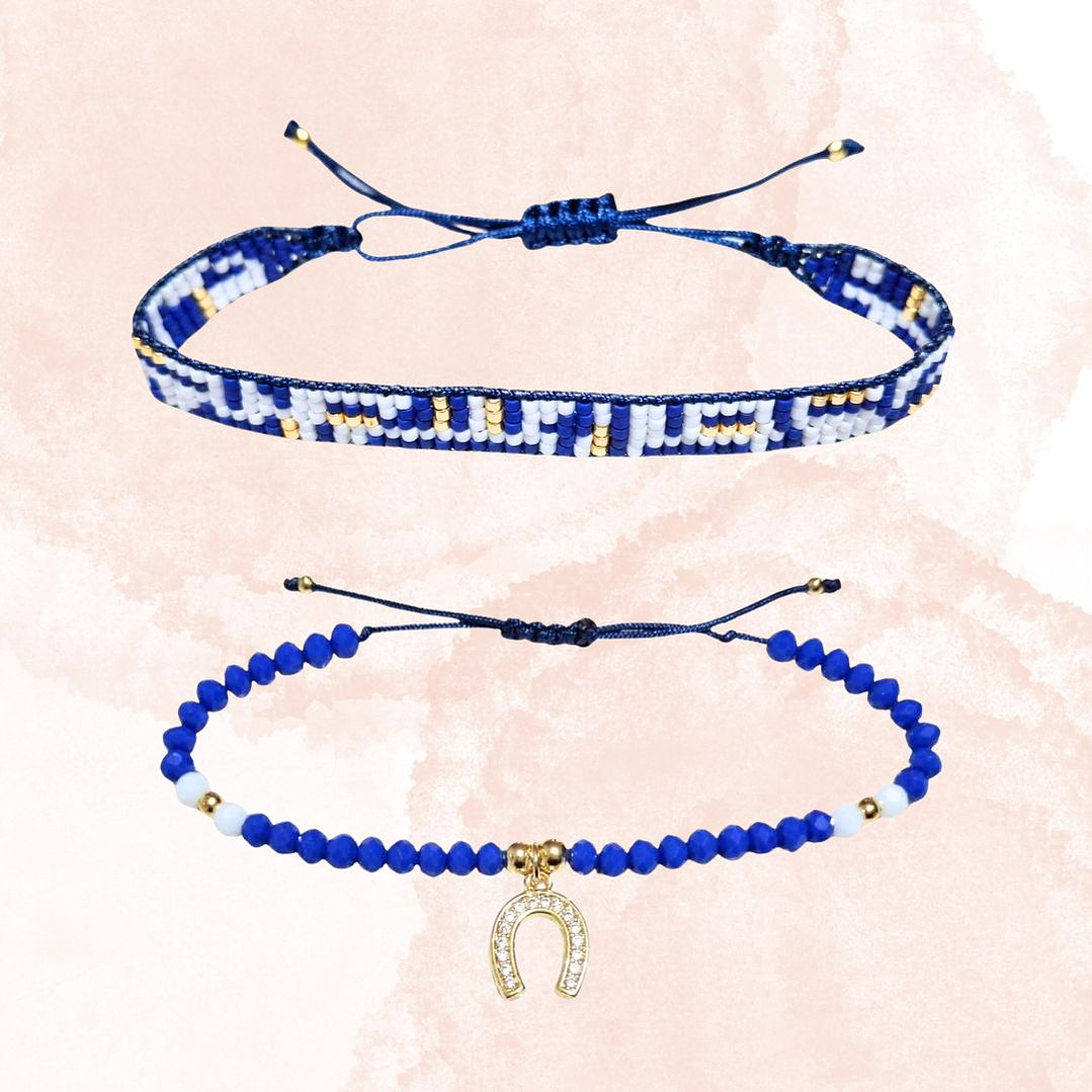 PULSERAS DUO FORTUNA  AZUL 1