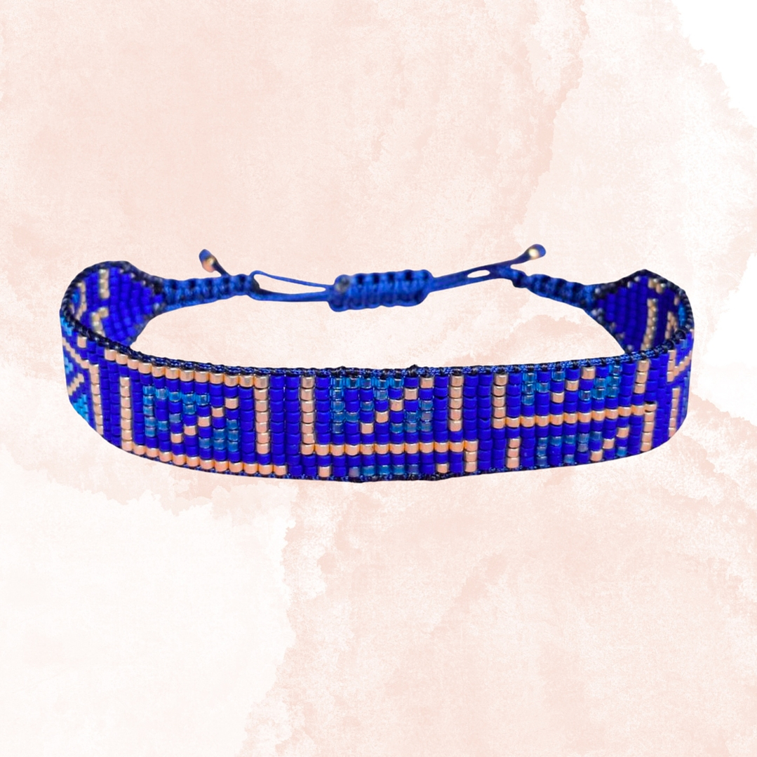 PULSERA LABERINTO AZUL 1