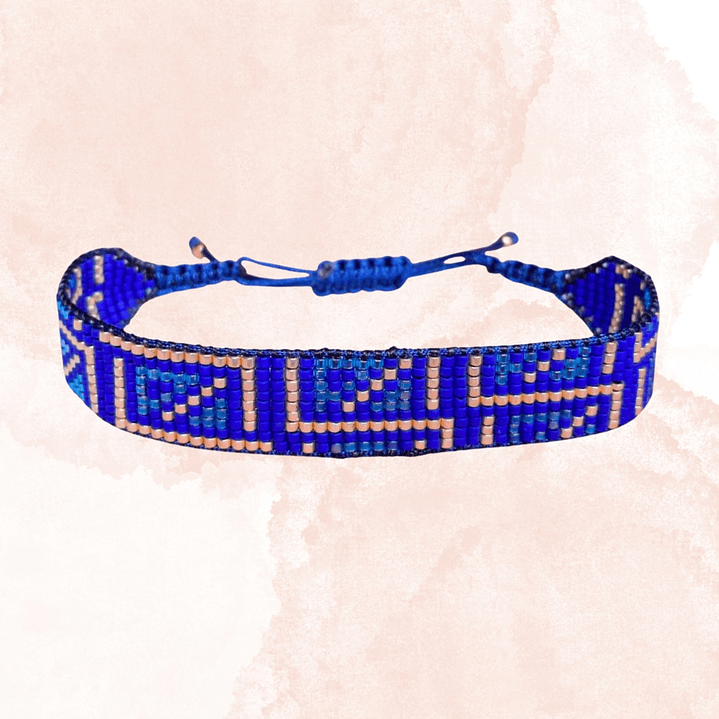 PULSERA LABERINTO AZUL 1