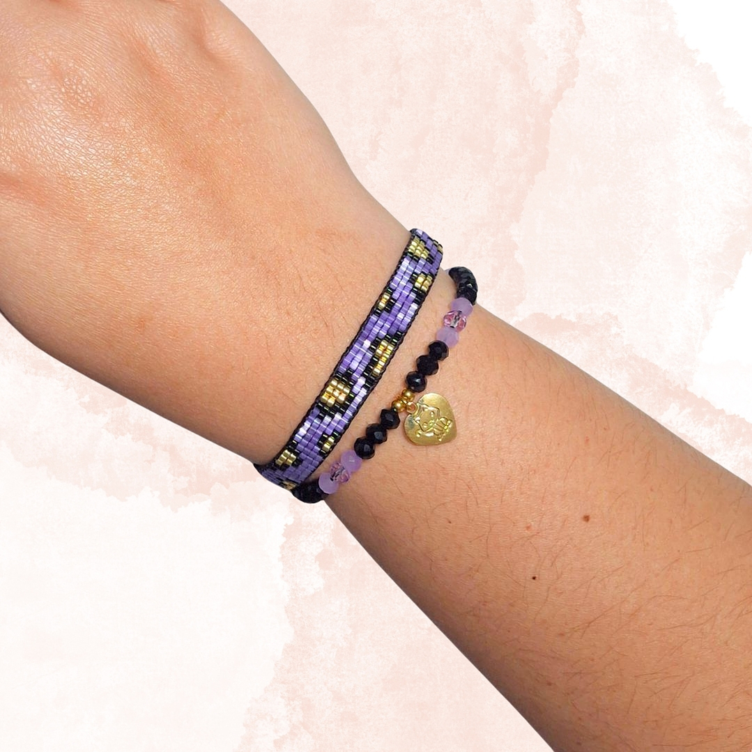 PULSERAS DUO FUERZA VIOLETA 2
