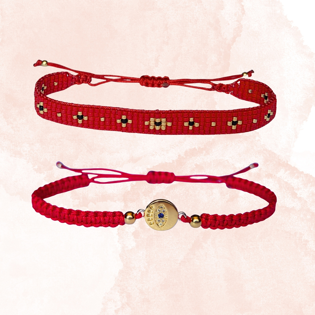 PULSERA DUO PROTECTOR ROJO 1