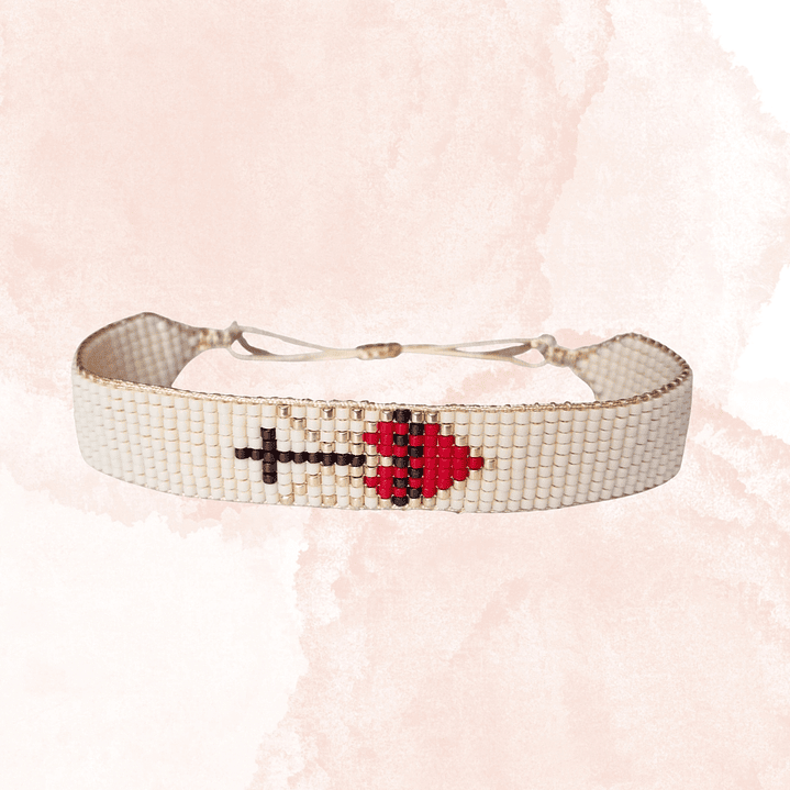 PULSERA SAGRADO CORAZON   (marfil) 1