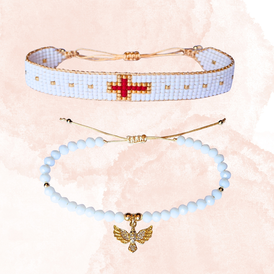 PULSERAS DUO   FE Y ESPIRITU SANTO  1