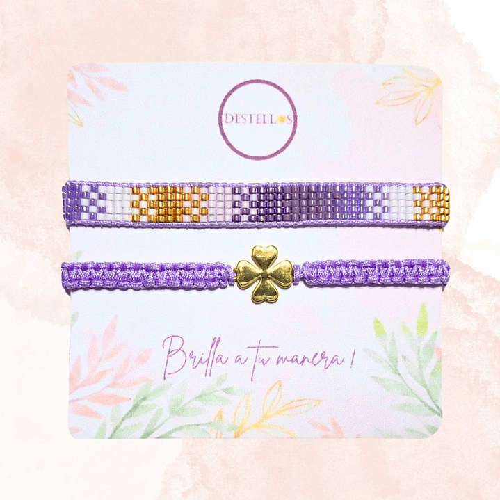 Pulseras  FORTUNA VIOLETA 3