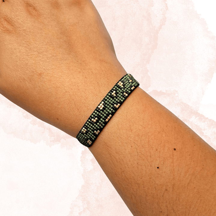PULSERA LEOPARDO VERDE 2
