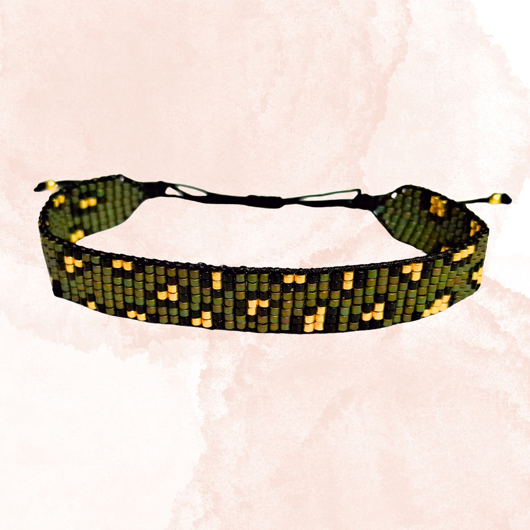 PULSERA LEOPARDO VERDE 1