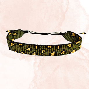 PULSERA LEOPARDO VERDE