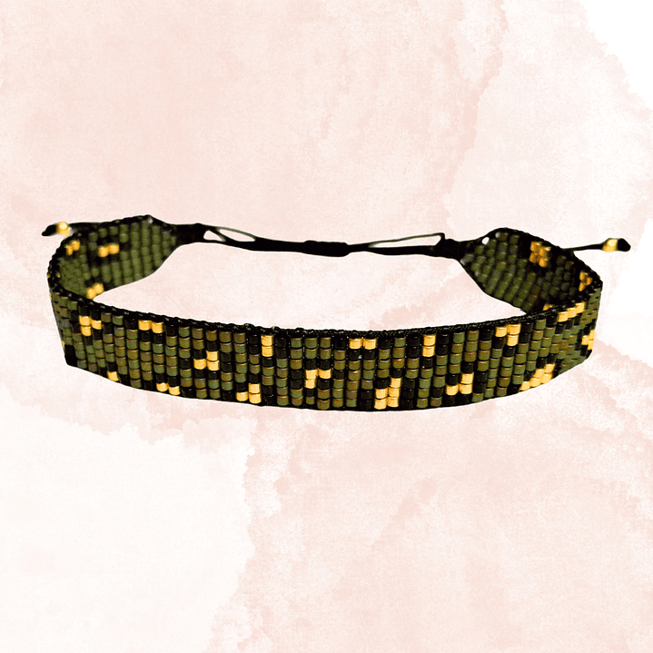 PULSERA LEOPARDO VERDE 1