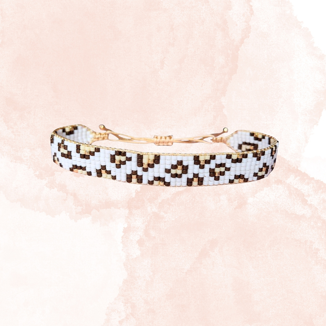 PULSERA LEOPARDO BLANCO 1