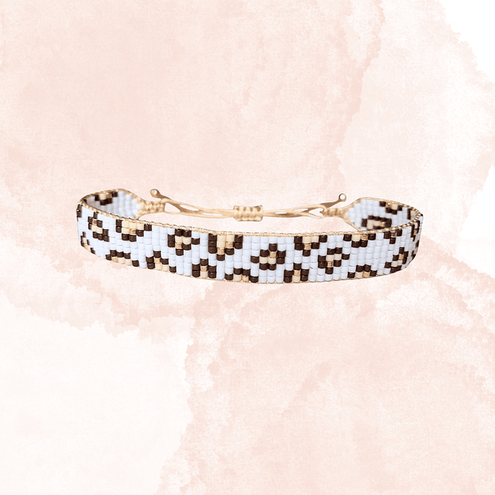 PULSERA LEOPARDO BLANCO 1