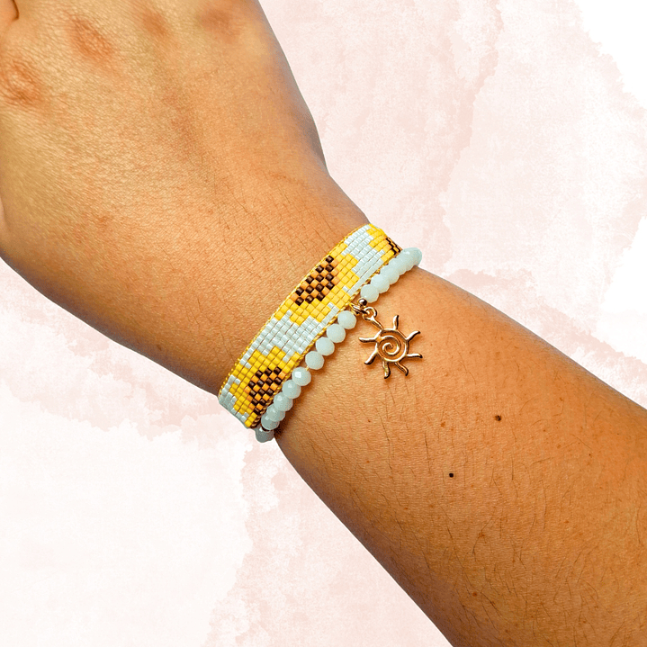 DUO PULSERAS DE GIRASOLES Y SOL 2