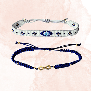 Pulseras dúo Protección infinita