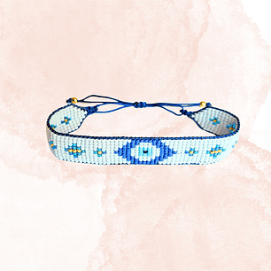 Pulsera Ojo turco celestial