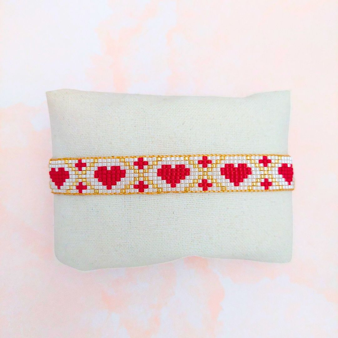 Pulsera Amor en rombos 1