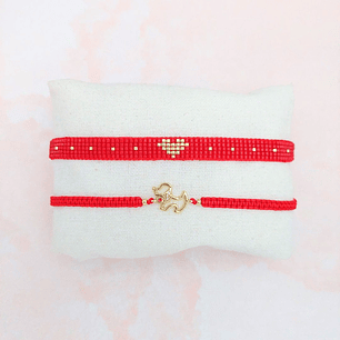 Pulseras dúo Amor canino