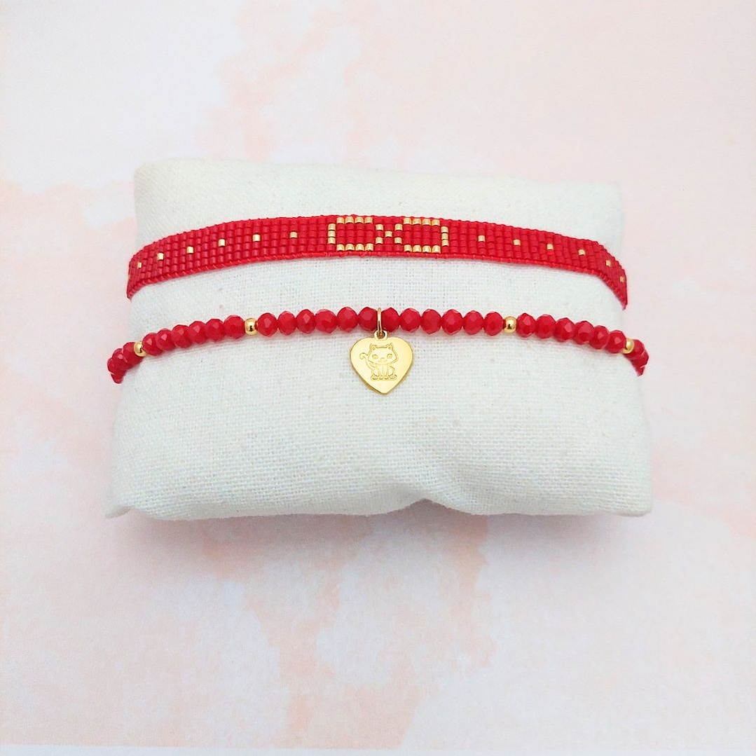 PULSERAS DUO INFINITO CAT LOVER 1