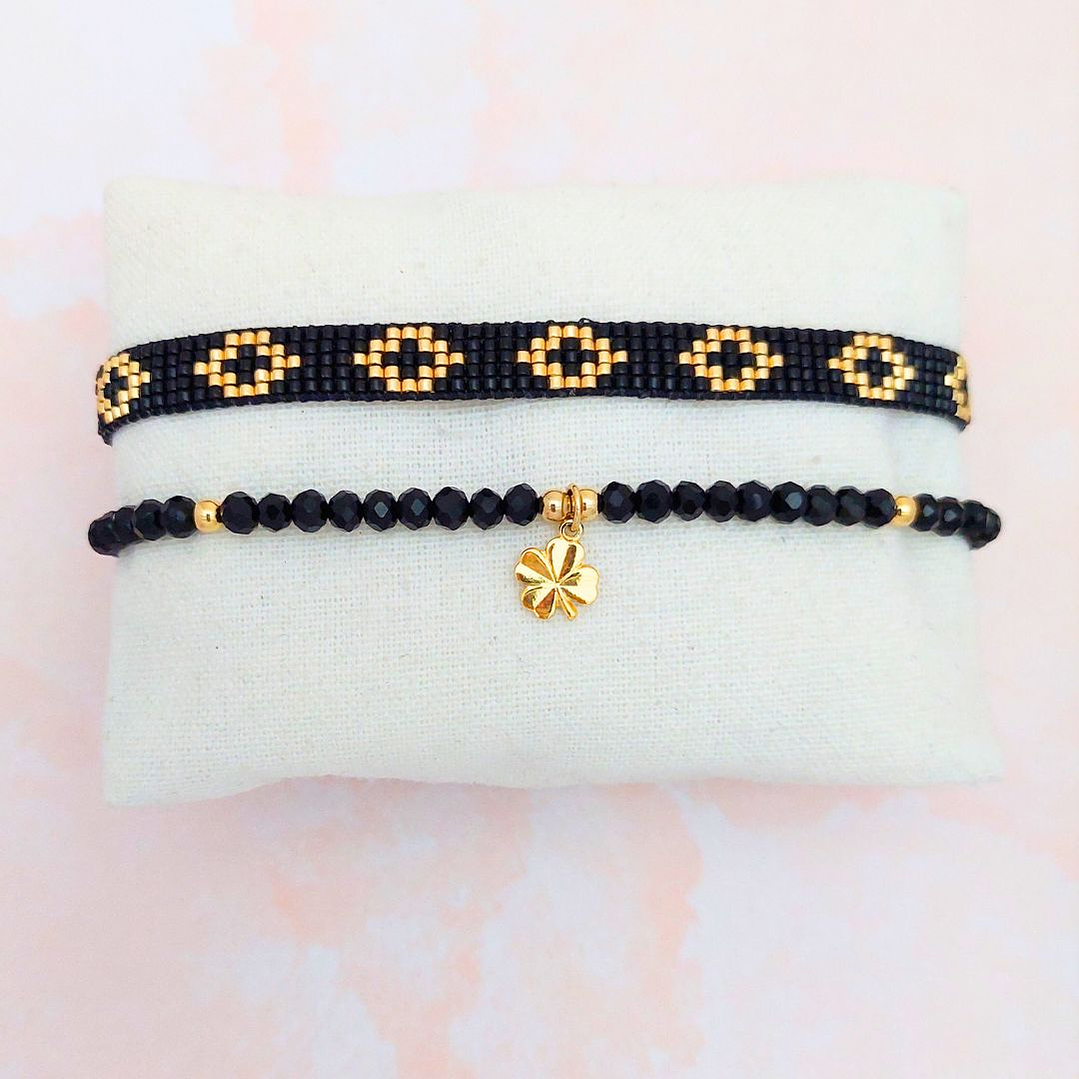 Pulseras dúo Elegancia y suerte 1