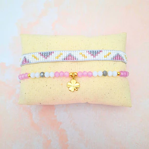 Pulseras dúo Fortuna Rosa