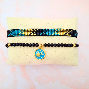 Pulseras dúo Luz y Sombra