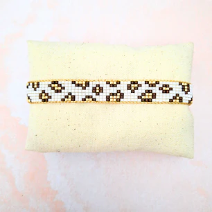 Pulsera Leopardo blanco