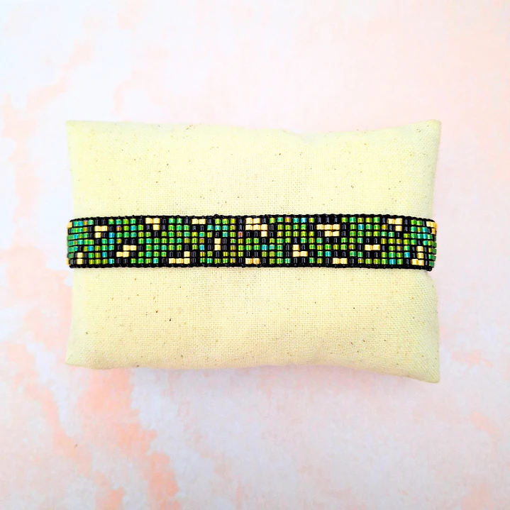 Pulsera Leopardo verde 1
