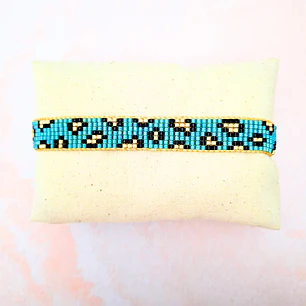 Pulsera Leopardo turquesa 