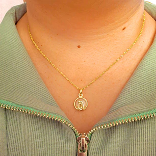 Cadena y Colgante Virgen María Nacar