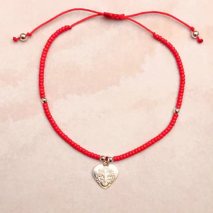 PULSERA ROJA SAN BENITO CORAZON