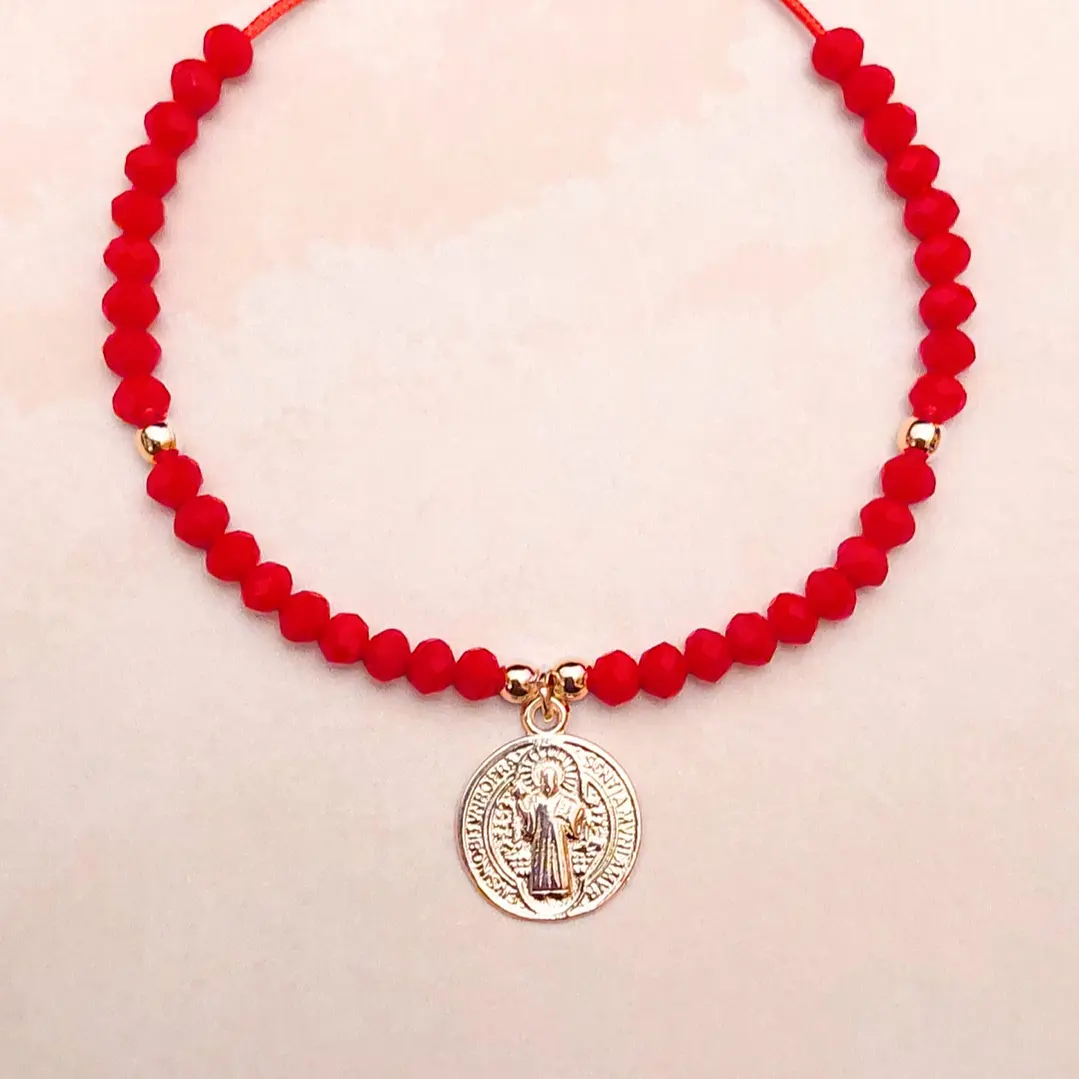 Pulsera San Benito Plateado 1