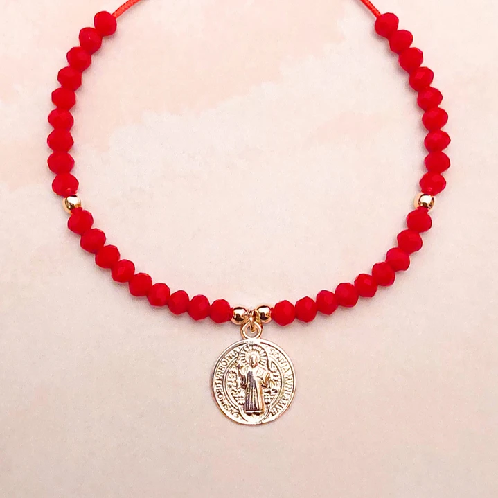 Pulsera San Benito Plateado 1