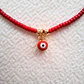 Pulsera Protección Ojo Turco Rojo Rocalla - Miniatura 1