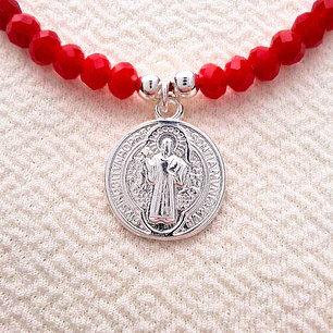 Pulsera San Benito Plateado