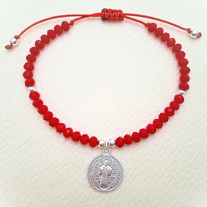 Pulsera San Benito Plateado 3