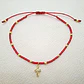 Pulsera roja Denario Dorada - Miniatura 2