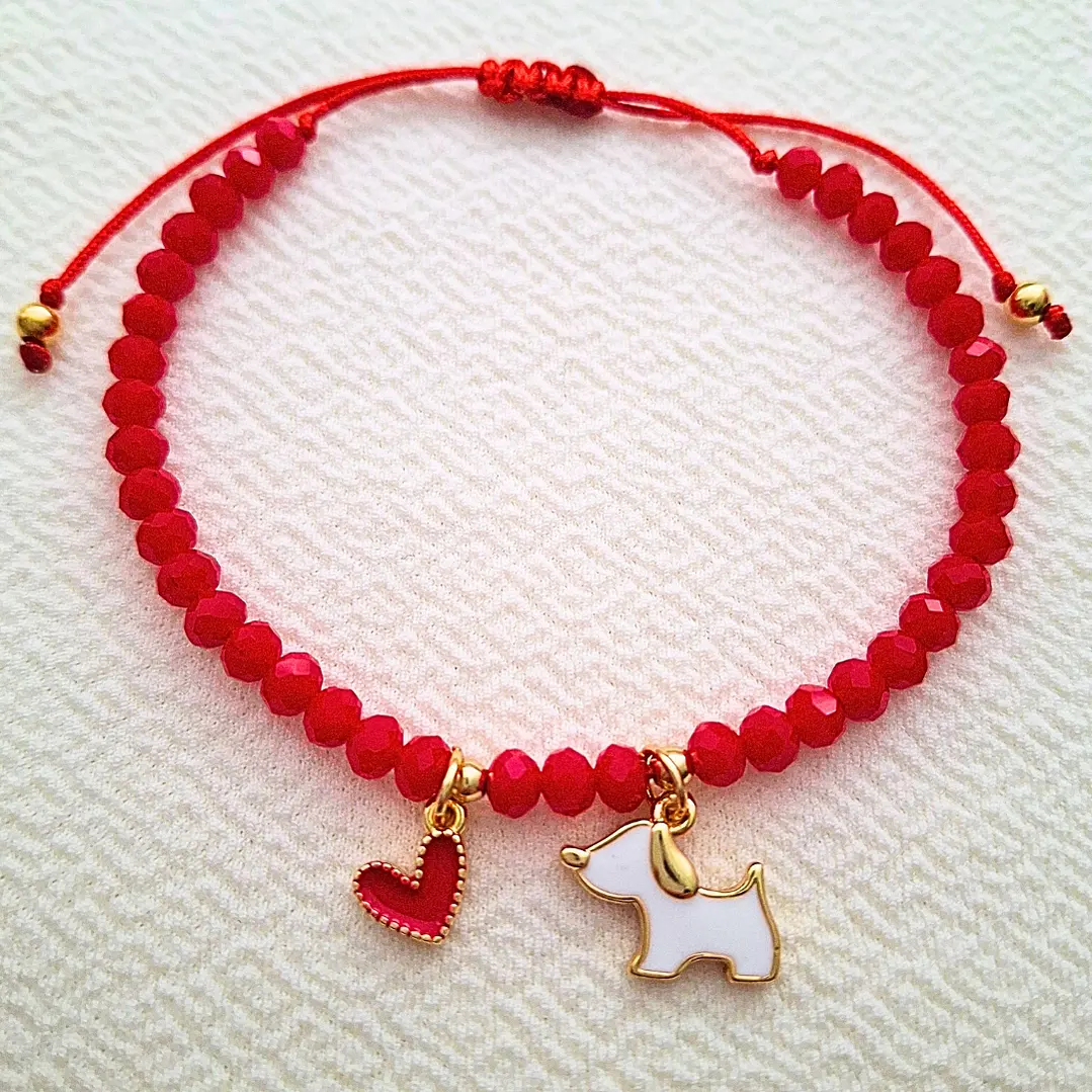 Pulsera Dog Lover (blanco) 2