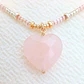 Collar piedra Cuarzo Rosa        
