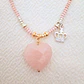 Collar piedra Cuarzo Rosa        