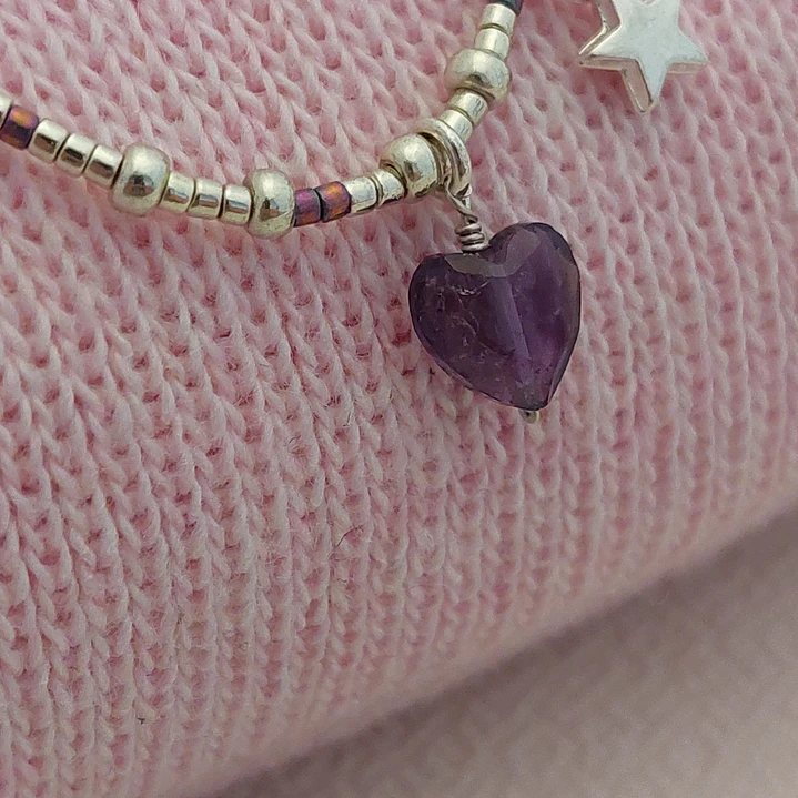 Collar piedra Amatista  