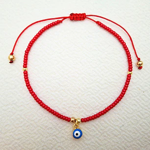 Pulsera Protección Ojo Turco Azul Rocalla