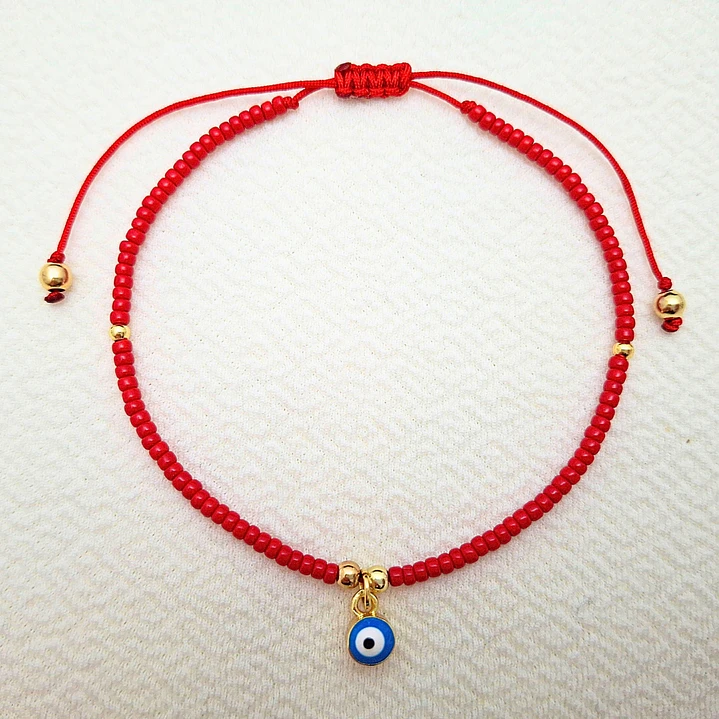 Pulsera Protección Ojo Turco Azul Rocalla 1