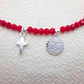 Pulsera San Benito y Cruz plateado - Miniatura 2