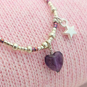 Collar piedra Amatista  