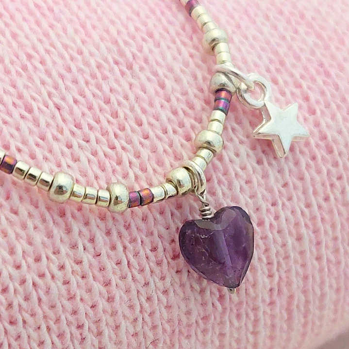 Collar piedra Amatista  