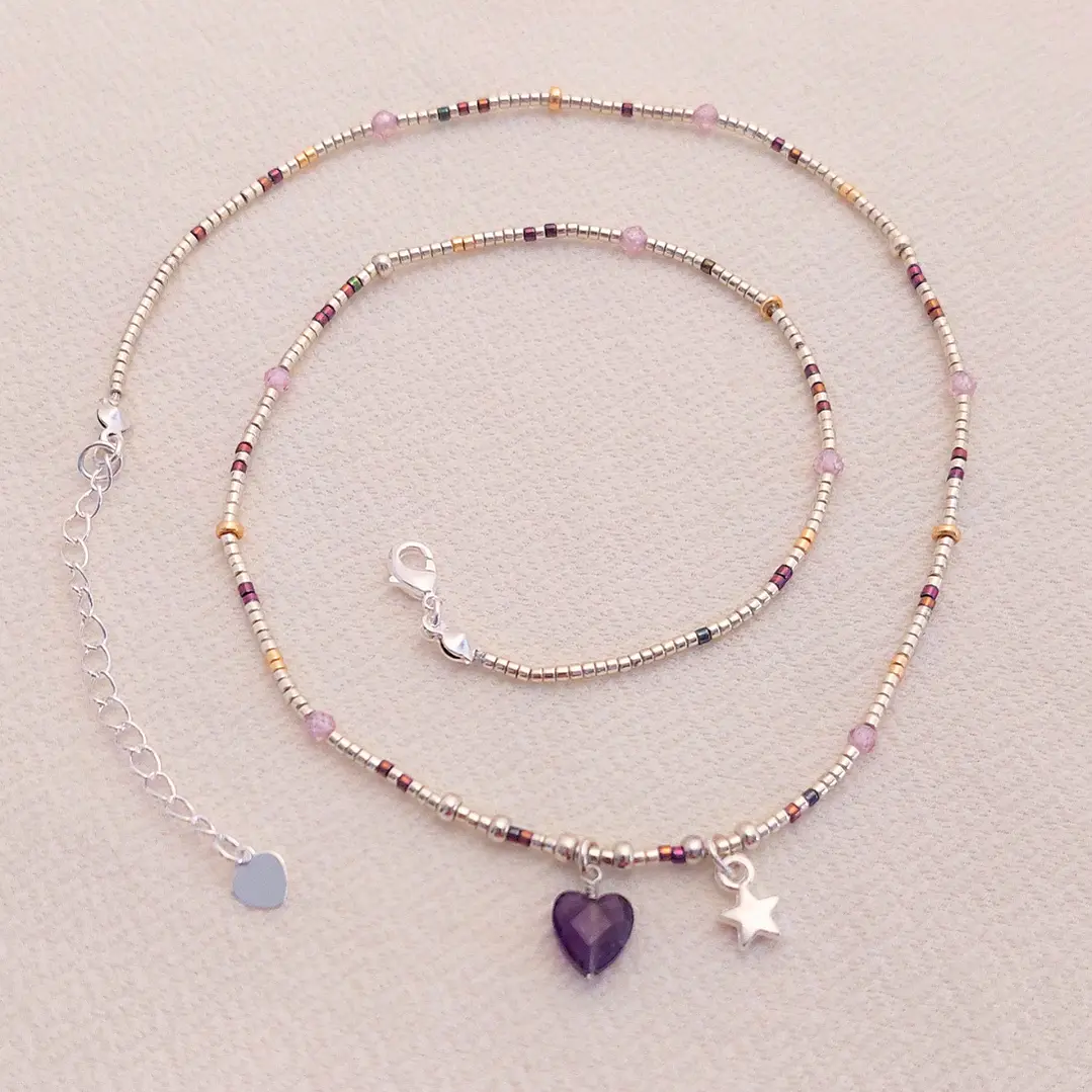 Collar piedra Amatista  